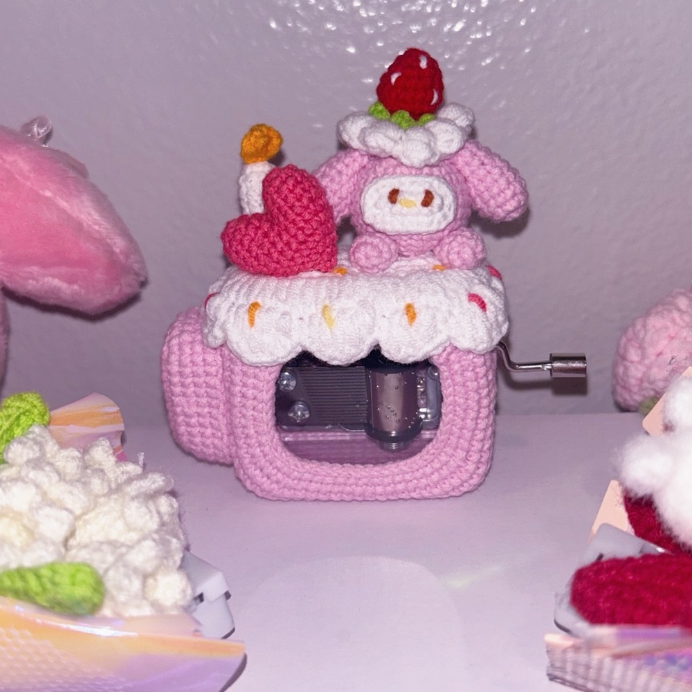 🧶💞🎀 MY MELODY crochet music box